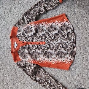 Liz Claiborne Petite Orange Blouse